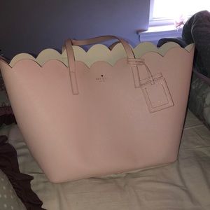 Pink scalloped kate spade